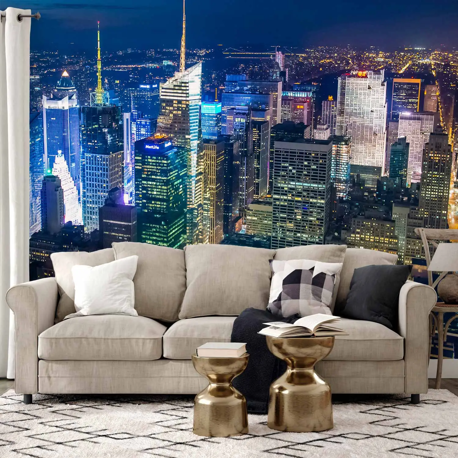 Luxury Interior with Wallpaper